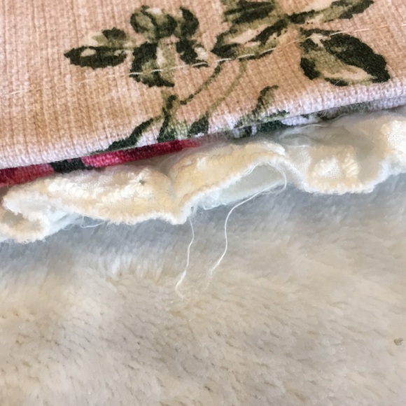 Shabby Chic Rose Garden Eyelette Lace Trimmed Farmhouse Kitchen Towels CottonNWT - Picture 12 of 16